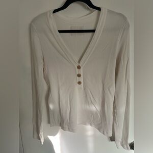 Citizens Of Humanity Cream Button Down Shirt